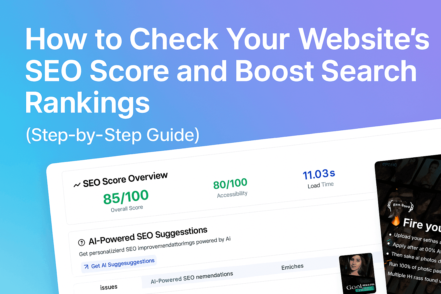 How to Check Your Website's SEO Score and Boost Search Rankings (Step-by-Step Guide)